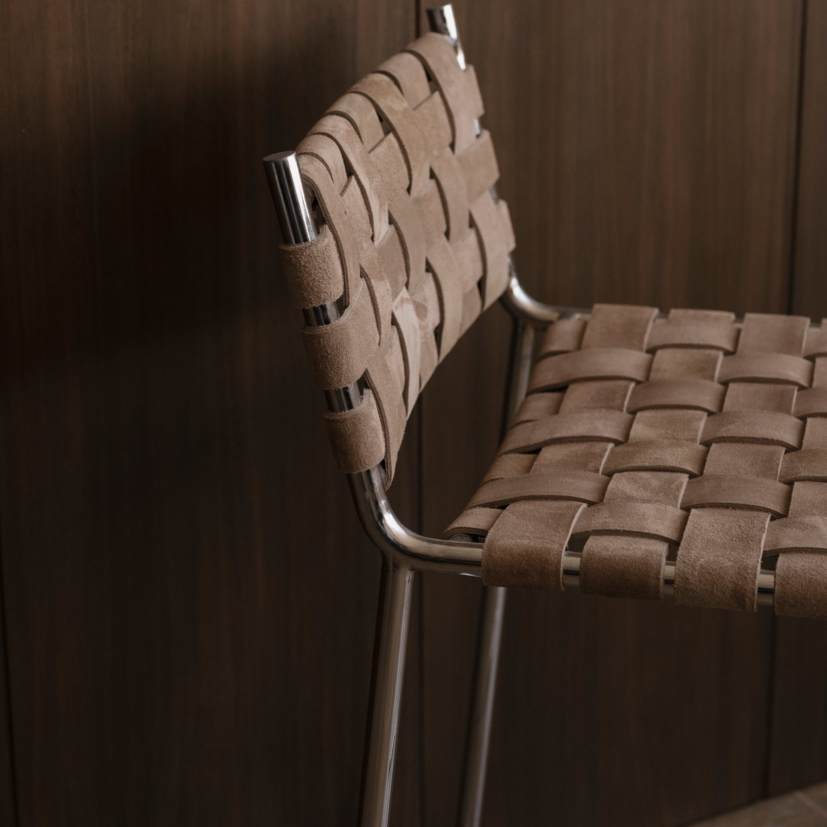 Banco Punta Del Este Chico Cromado