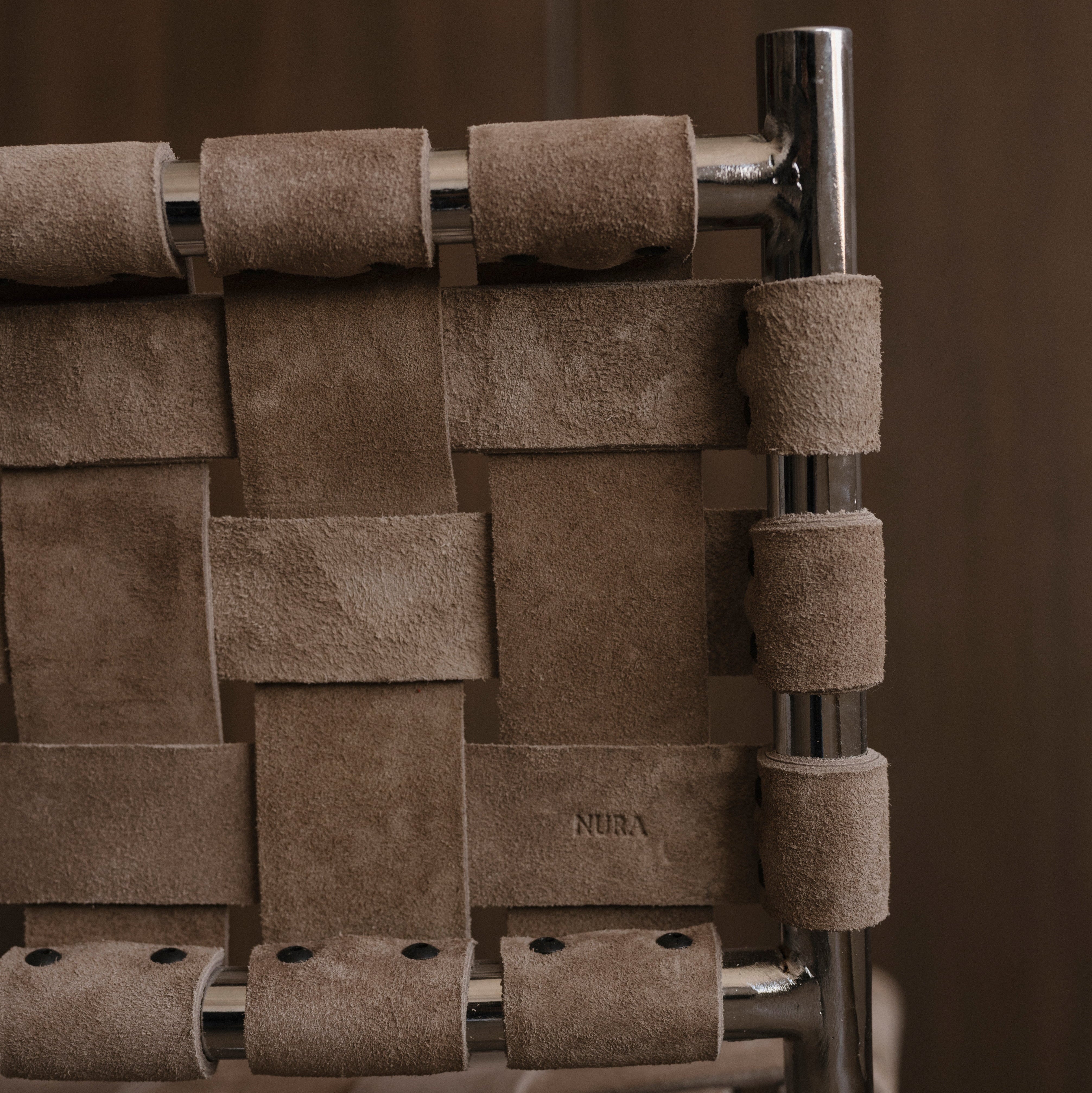 Banco Punta Del Este Chico Cromado