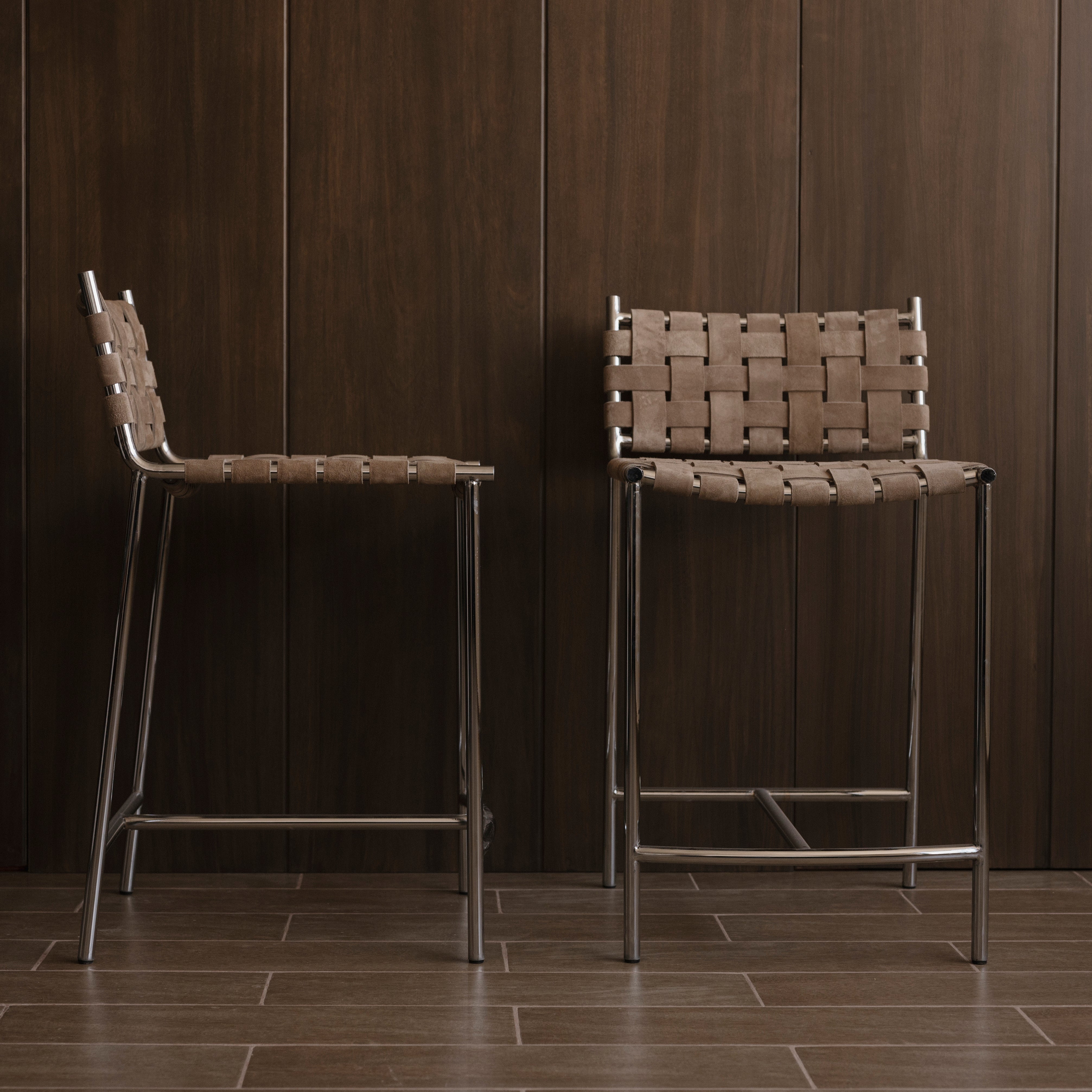 Banco Punta Del Este Chico Cromado