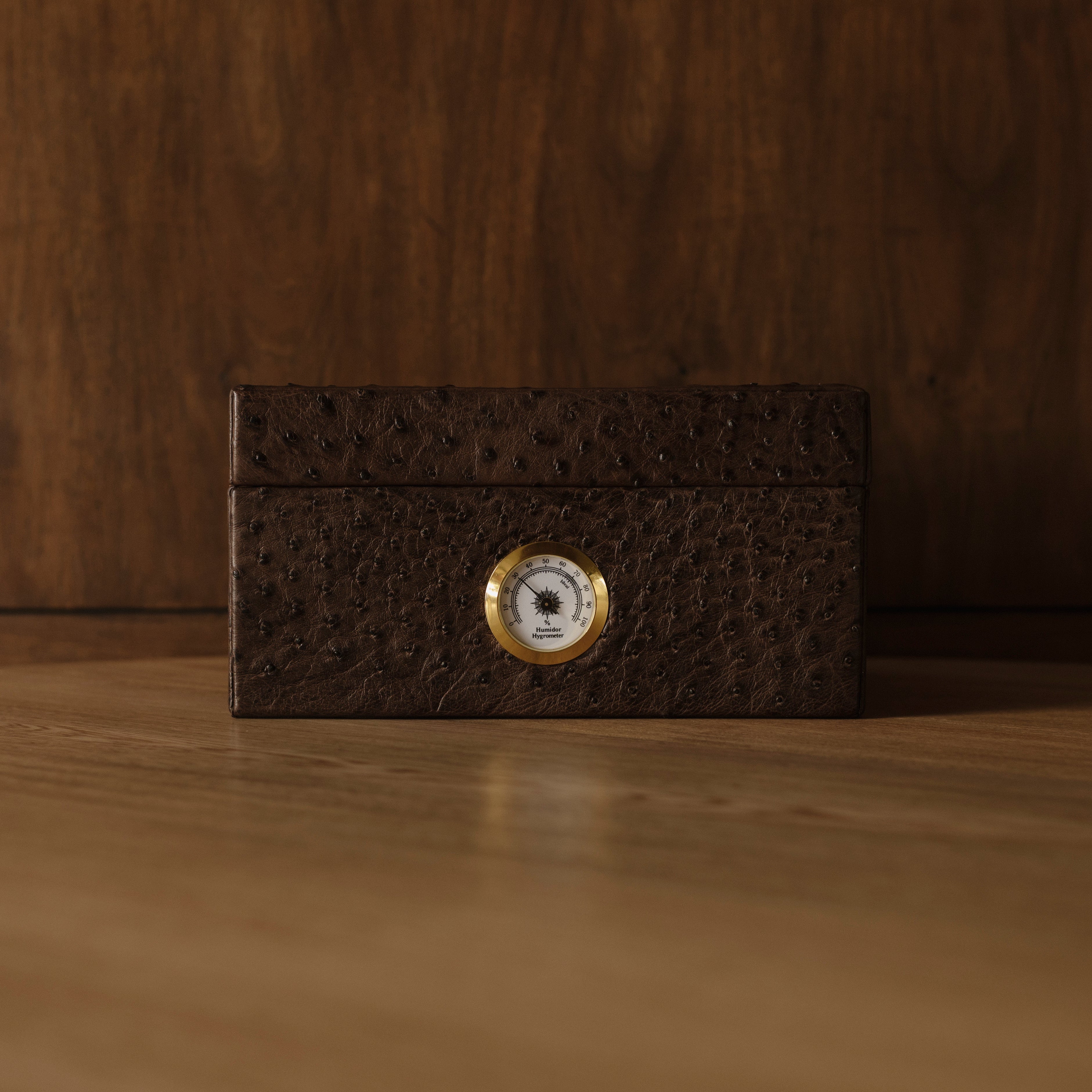Caja de puros Piel de Avestruz