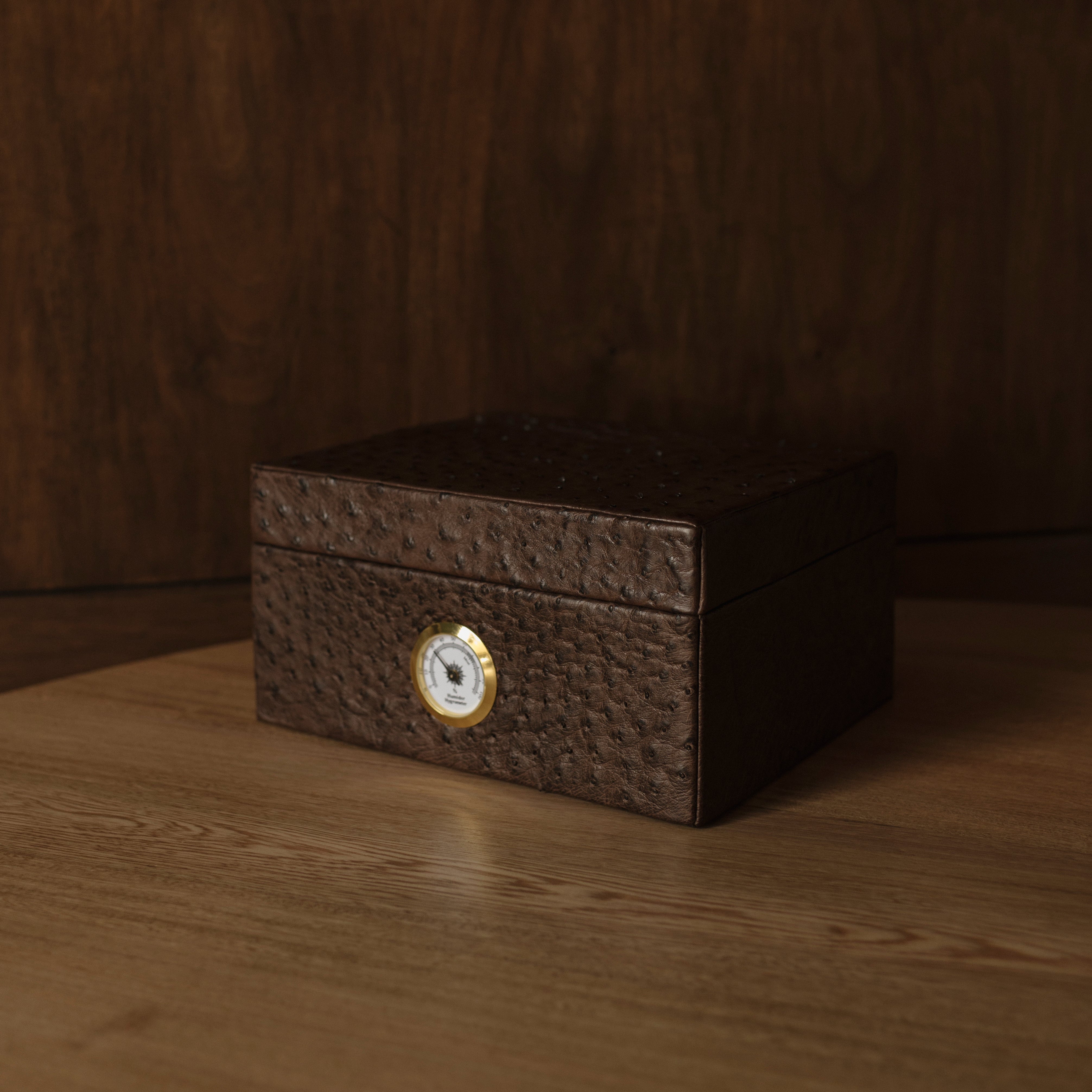 Caja de puros Piel de Avestruz