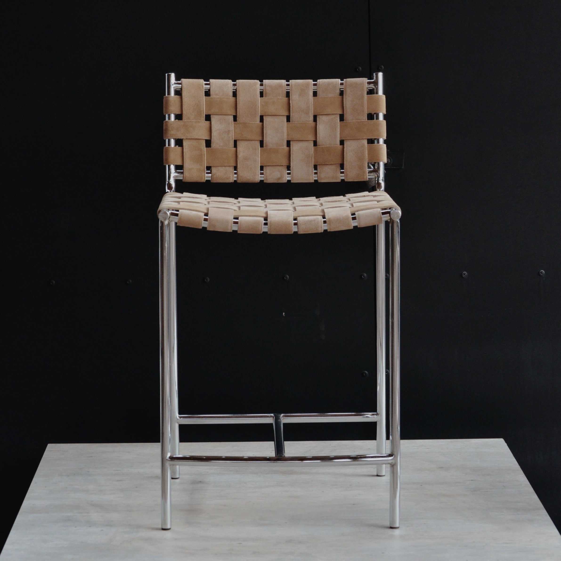 Banco Punta Del Este Chico Cromado