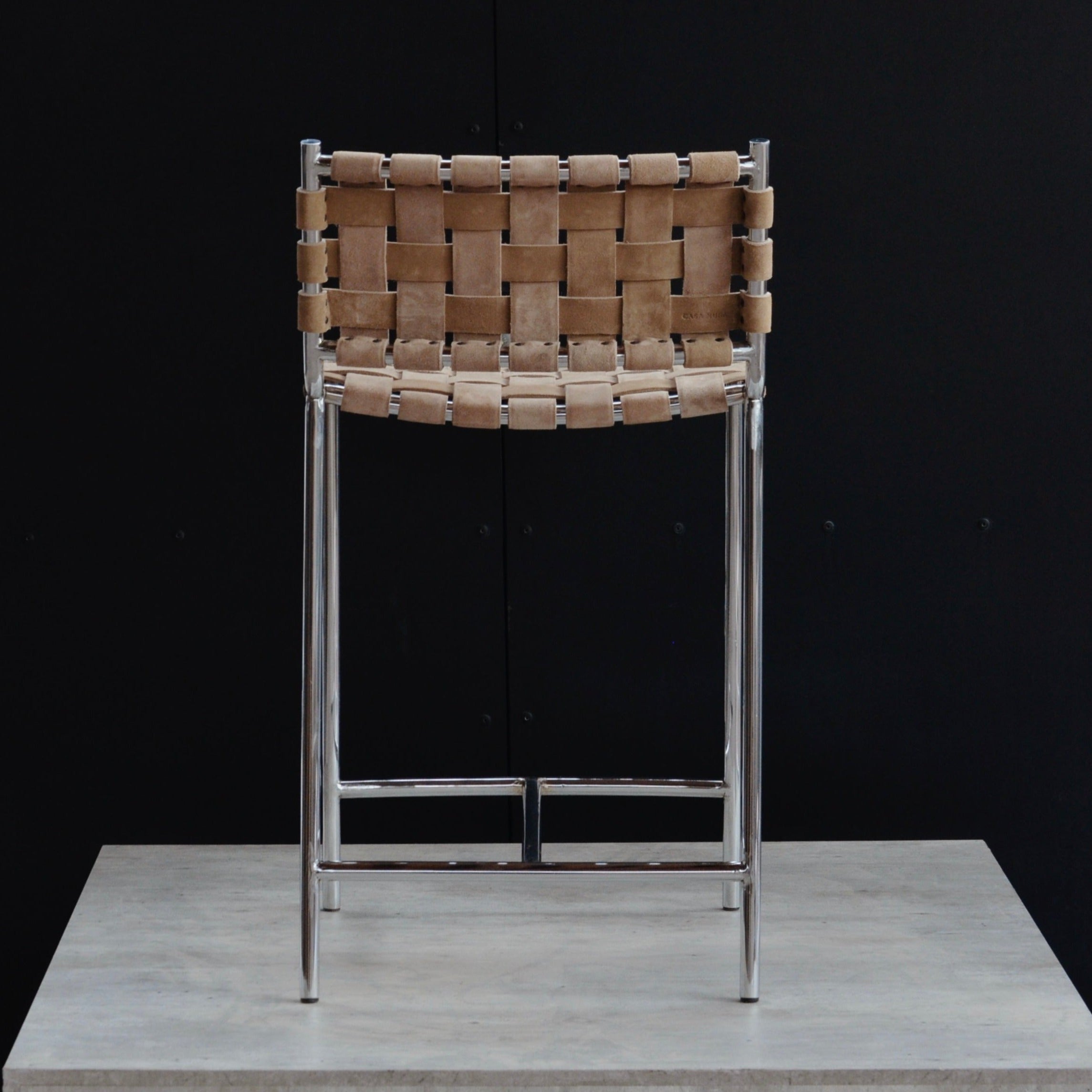 Banco Punta Del Este Chico Cromado