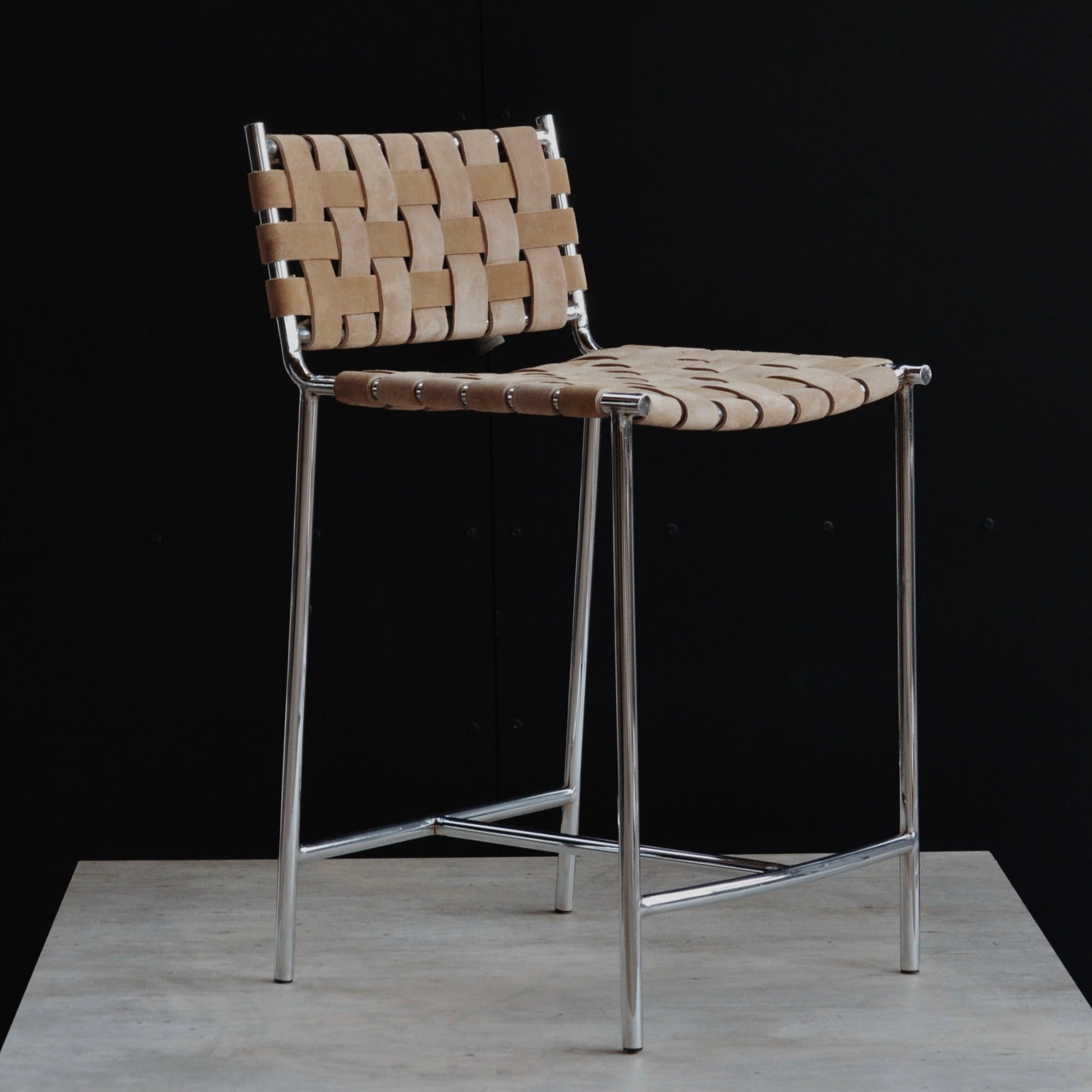 Banco Punta Del Este Chico Cromado